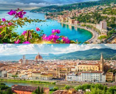 義大利北部和法國南部（15晚）