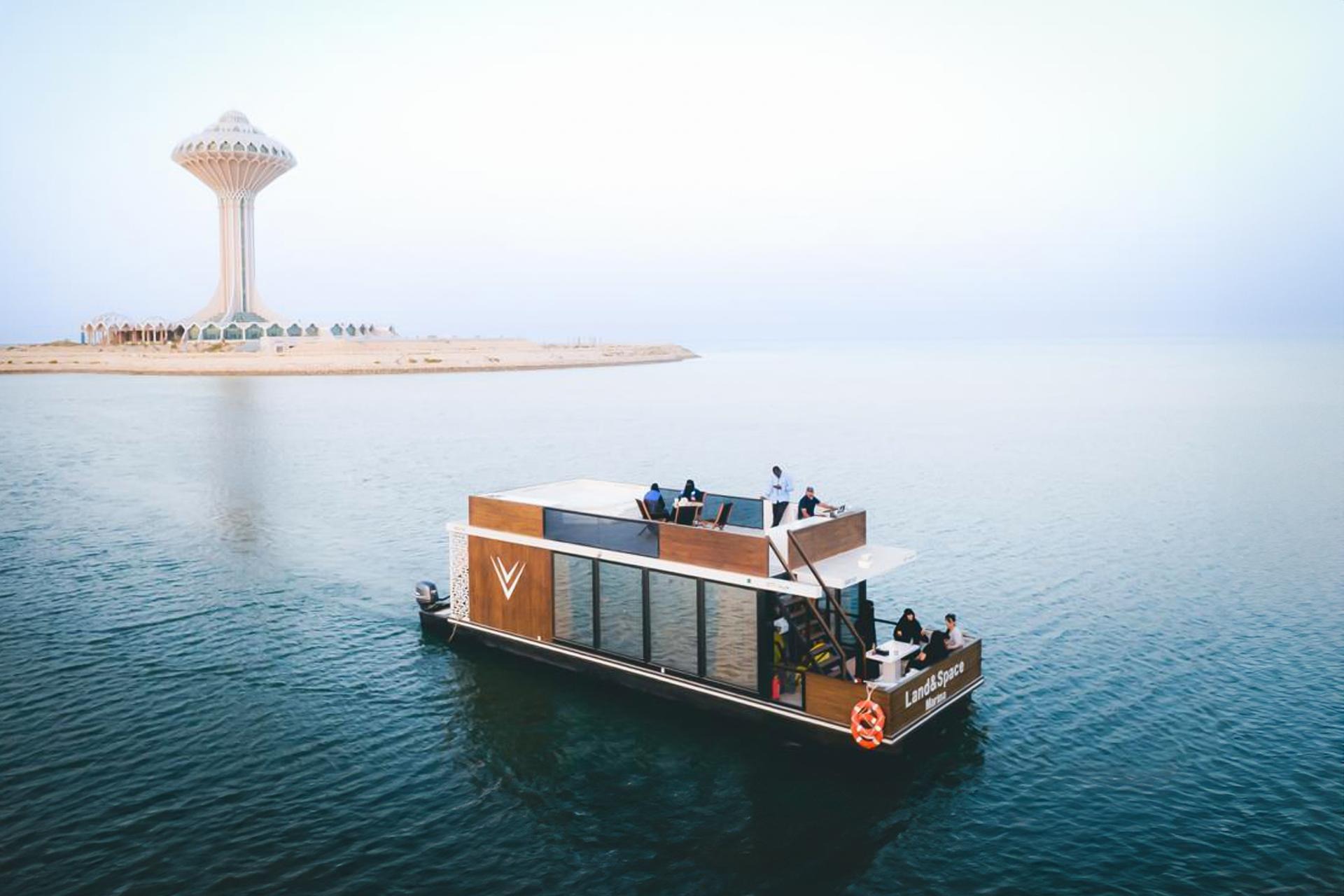 Floating House Boat Trip from Earth and Space at Golden Tulip